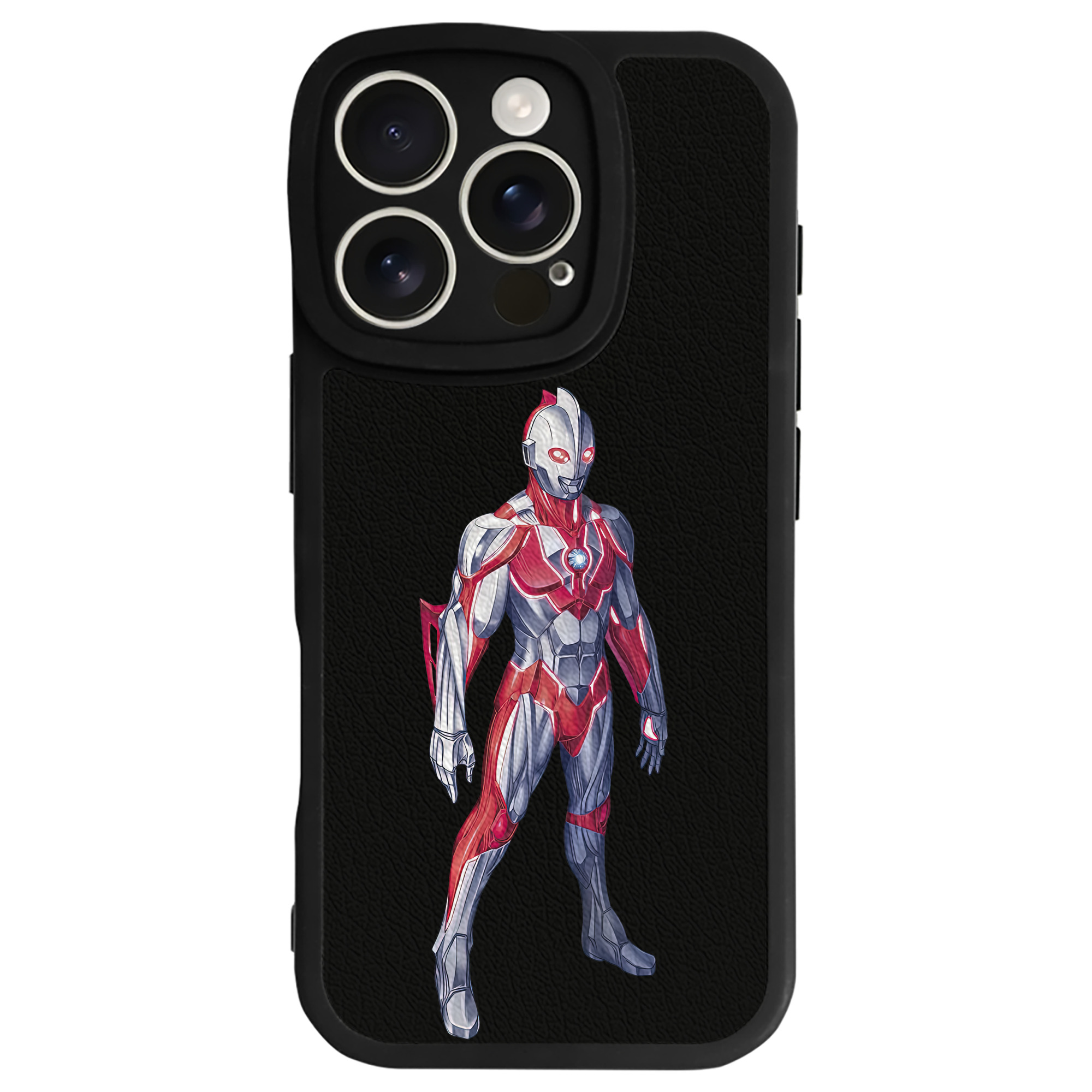 （画像用） ウルトラマン Ultraman 【iPhone 16シリーズ対応】シリコンスマホケース（レザー調） 材質：シリコン